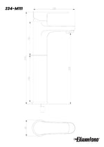 Rubinetto Miscelatore Bagno Lavabo Bidet Vasca Doccia Ottone Moderno MARGOT D.X