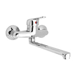 Rubinetto Cucina a Muro HydrAll Ines Monocomando Cromato Miscelatore Lavello D.X