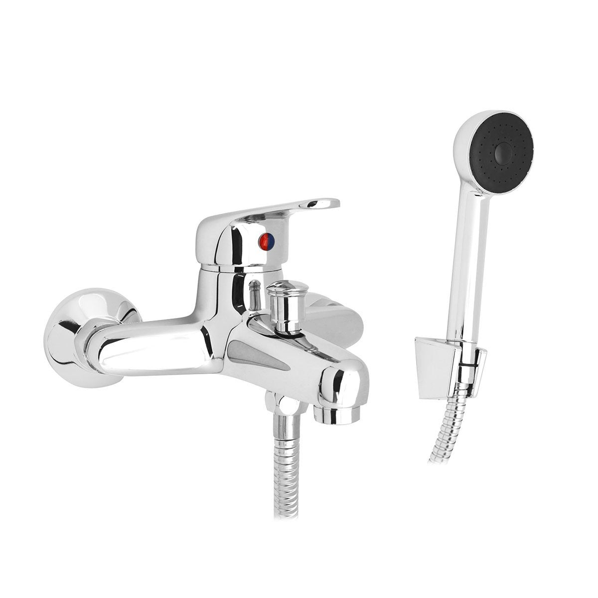 Miscelatore Rubinetto Bagno Lavabo Bidet Vasca Doccia Ottone Cromo INES D.X