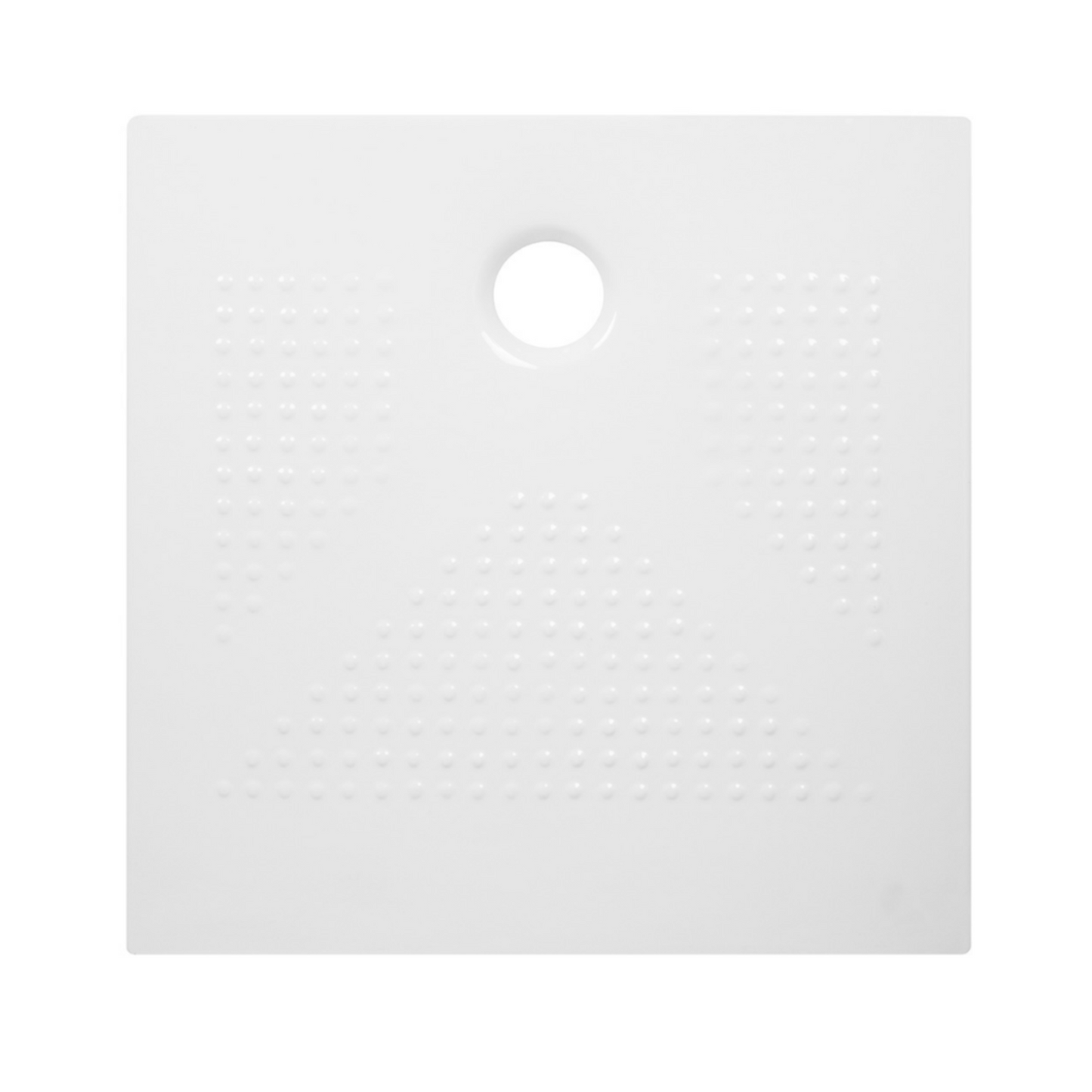 Piatto Doccia Quadro Ceramica Slim H3,6 Antiscivolo 80x80 90x90 Bianco Nero D.X