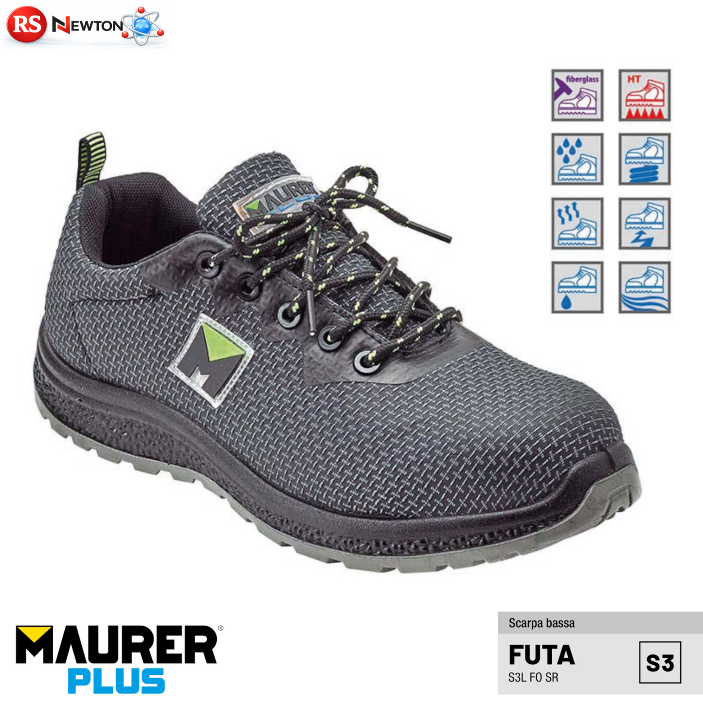 Scarpe Antinfortunistiche Basse Uomo MAURER FUTA Scarpa idropellente Puntale VBS