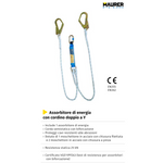 Assorbitore Energia Con Cordino Y EN355 EN362 Sicurezza Lavoro Certificato VBS