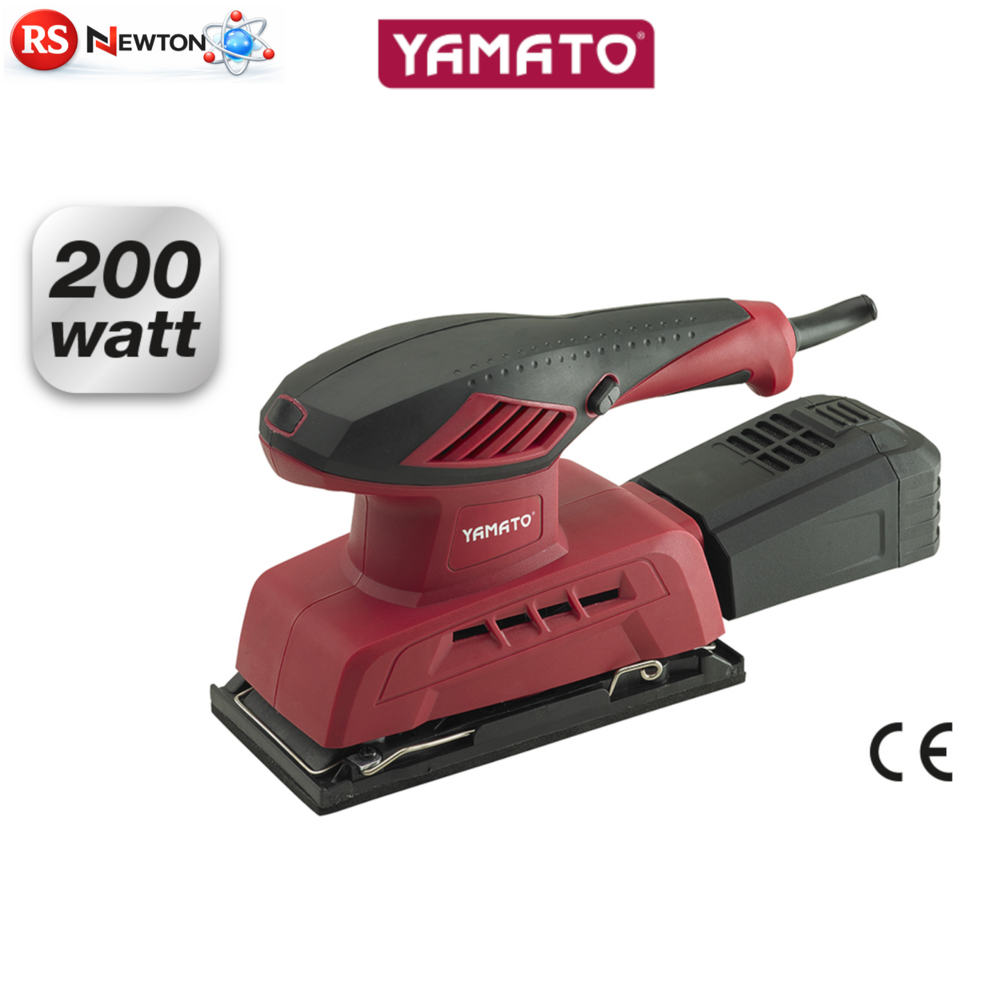 Levigatrice Orbitale 200W Professionale Aspirazione Polveri Piastra 187x90 VBS