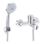 Rubinetto Miscelatore Bagno Lavabo Bidet Vasca Doccia Ottone Cromato IOLE D.X