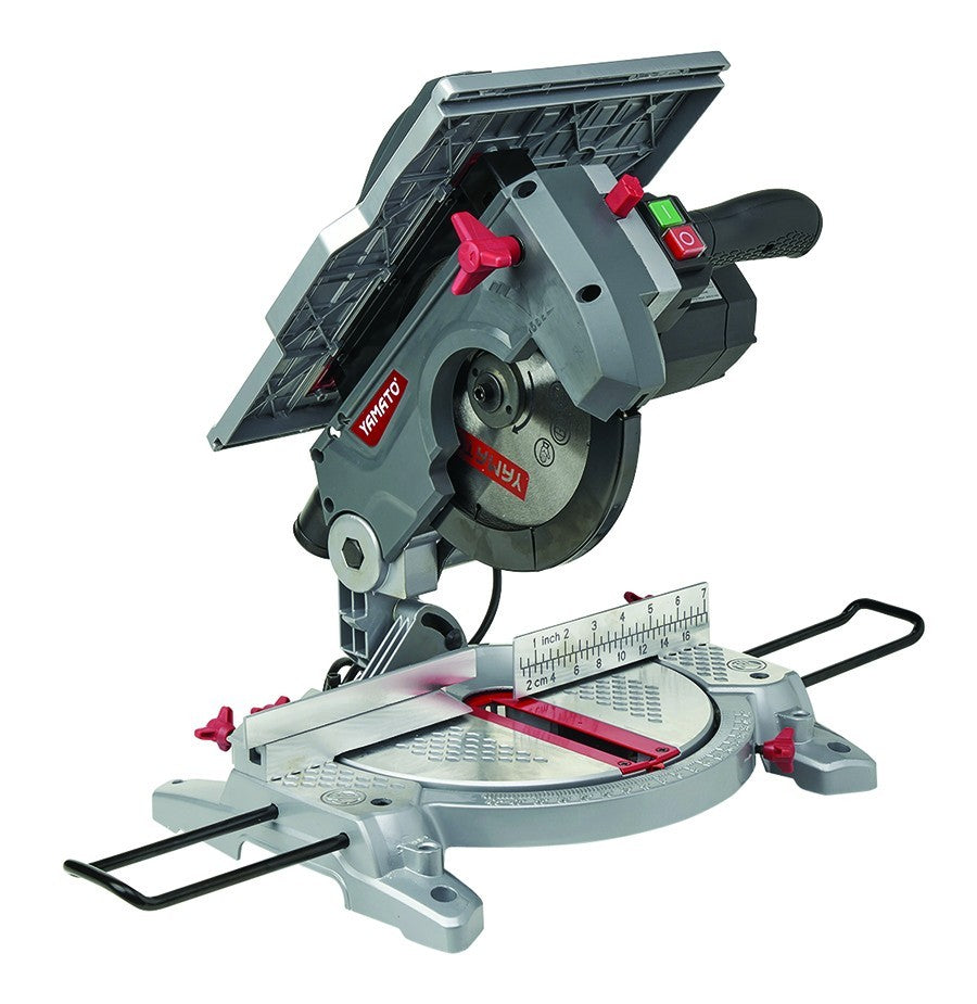 Troncatrice 1200W Con Piano Superiore Legno Taglio Precisione Guida Laser VBS