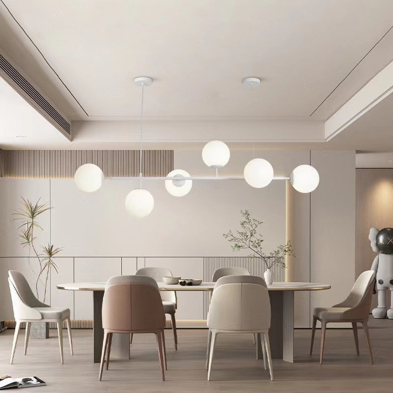 Lampadario Soffitto a Sospensione G9 Oro Bianco Nero Elegante Moderno 130 cm V.L