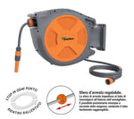 Avvolgitubo Automatico a Maro Tubo Irrigazione Prato Innaffio Giardino 20mt VBS
