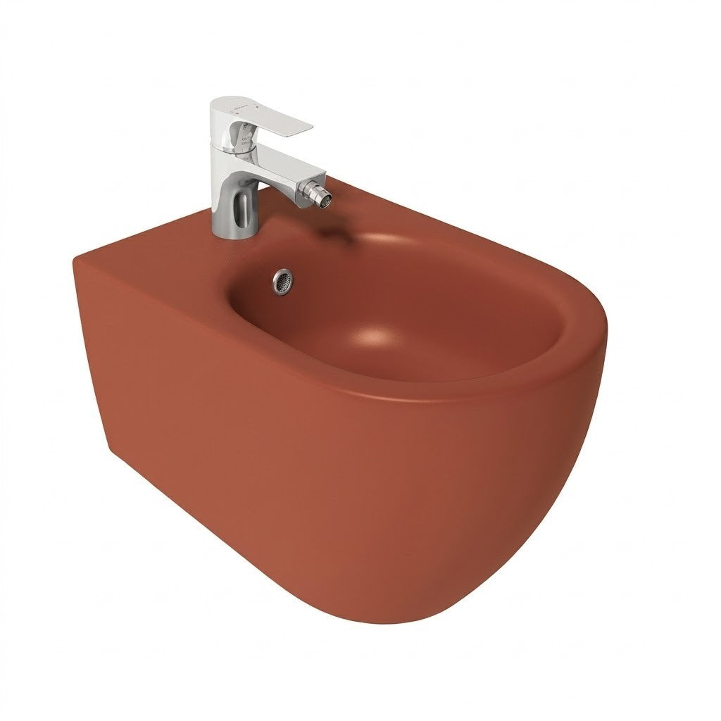 Bidet Sospeso INFINITY Sanitari Bagno Ceramica Moderno Fissaggi Nascosti D.X