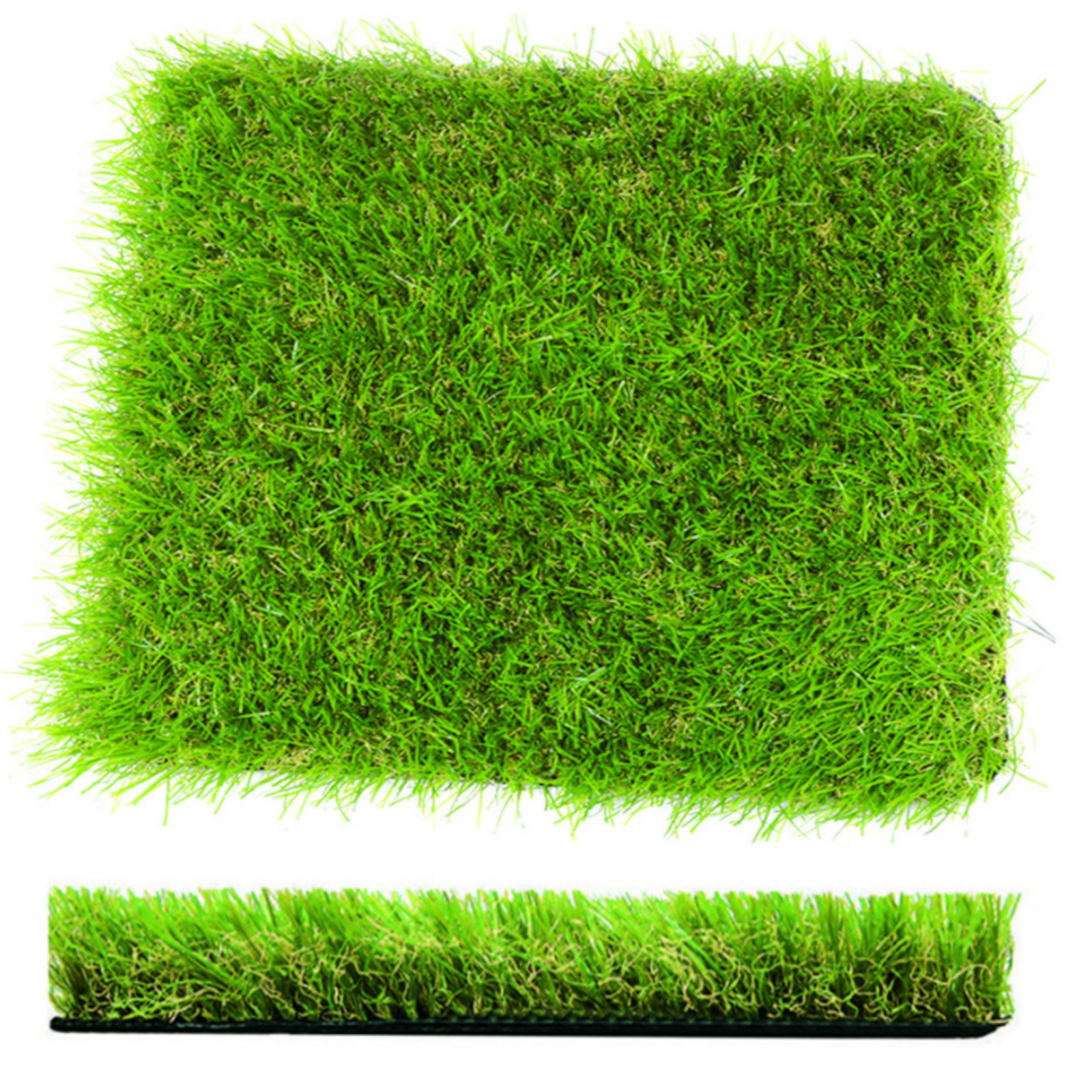 Prato Artificiale Tappeto Sintetico Erboso Rotolo Erba Sintetica Verde h1-2M G.F