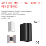 Plafoniera Led Esterno Faretto Luce a Parete Muro Lampada Applique Moderno VBS