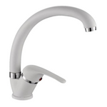 Rubinetto Lavello Cucina Canna Alta ECO FLOW Avena Satinato Oro Rame Bianco D.X