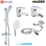 Miscelatore Vasca Bidet Lavabo Doccia Saliscendi Set Rubinetti Bagno Ottone VBS