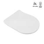 Sanitari Sospesi Bagno LINPHA Rimless WC Bidet Sedile Soft Close Bianco Nero D.X