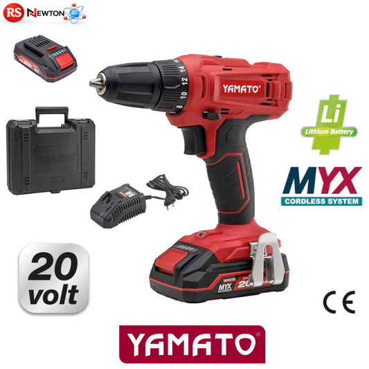 Trapano Avvitatore a Batteria Litio 20V 2,0Ah + KIT 6 punte + 6 Bits VBS