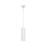 Lampada Sospesa GU10 30cm Moderna Cilindro Bianco Nero Lampadario a Faretto V.L