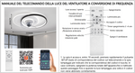 Plafoniera LED con Ventilatore 68W 55cm Dimmerabile Telecomando 3 Luci V.L