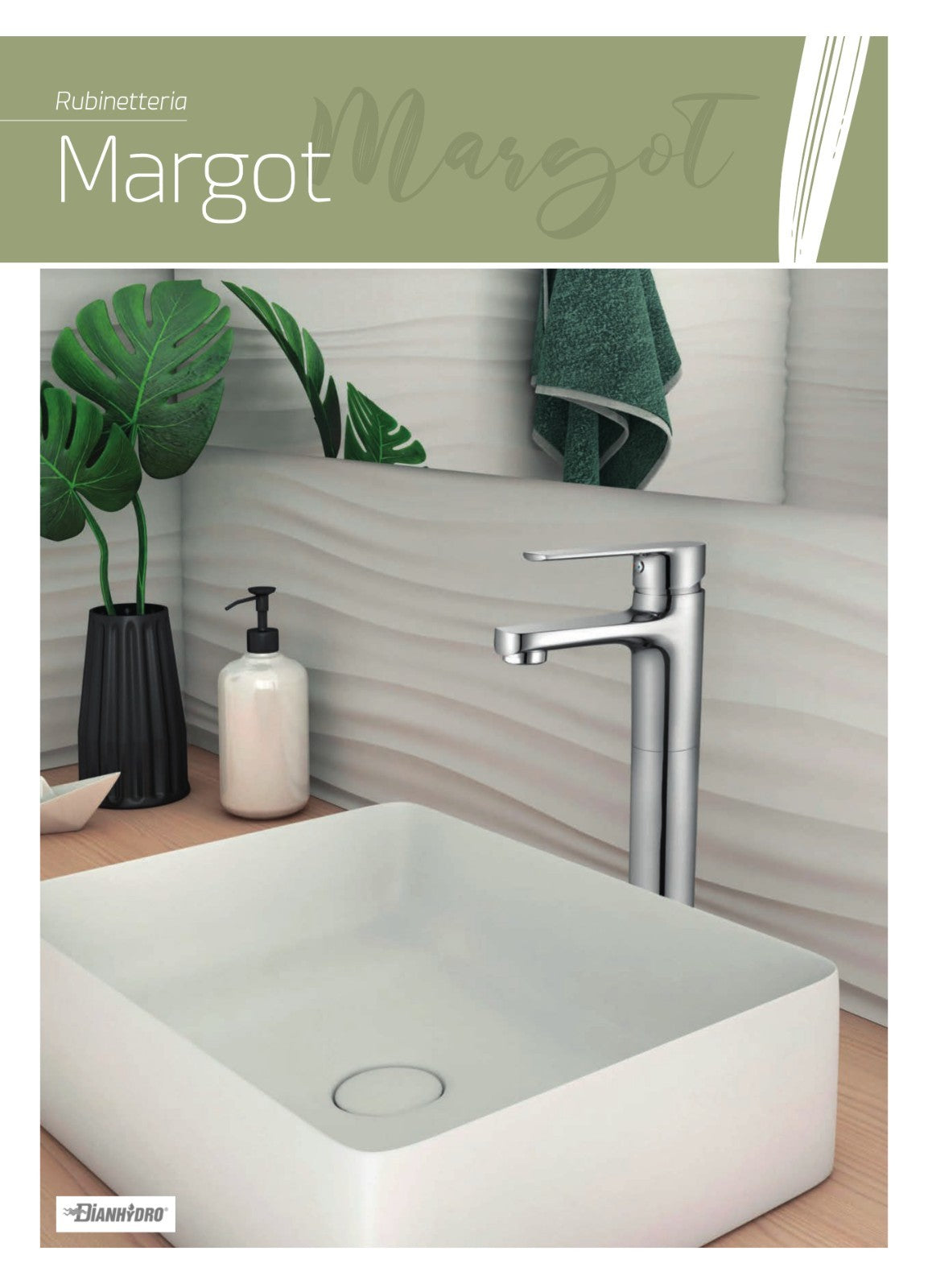 Rubinetto Miscelatore Bagno Lavabo Bidet Vasca Doccia Ottone Moderno MARGOT D.X
