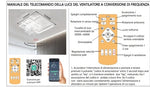 Plafoniera LED Ventilatore 78W Rombi Dimmerabile Telecomando APP Motore DC V.L
