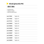 Stivali Alto Uomo PVC Ginocchio Gomma Impermeabili Stivale Pesca Caccia VBS