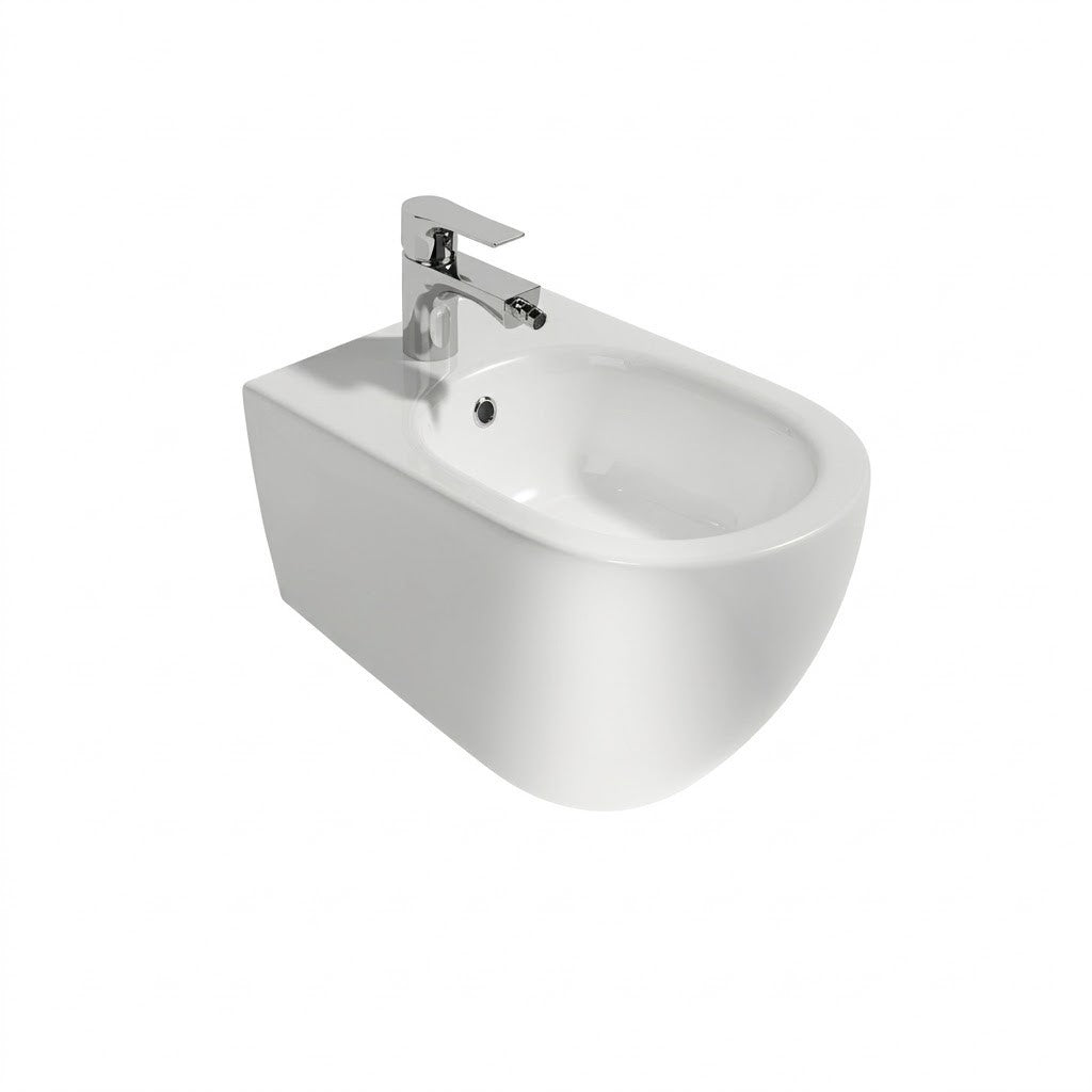 Bidet Sospeso INFINITY Sanitari Bagno Ceramica Moderno Fissaggi Nascosti D.X