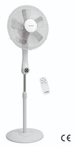 VENTILATORE PIANTANA 40CM 55W 5 PALE SILENZIOSO TELECOMANDO TIMER OSCILLANTE VBS