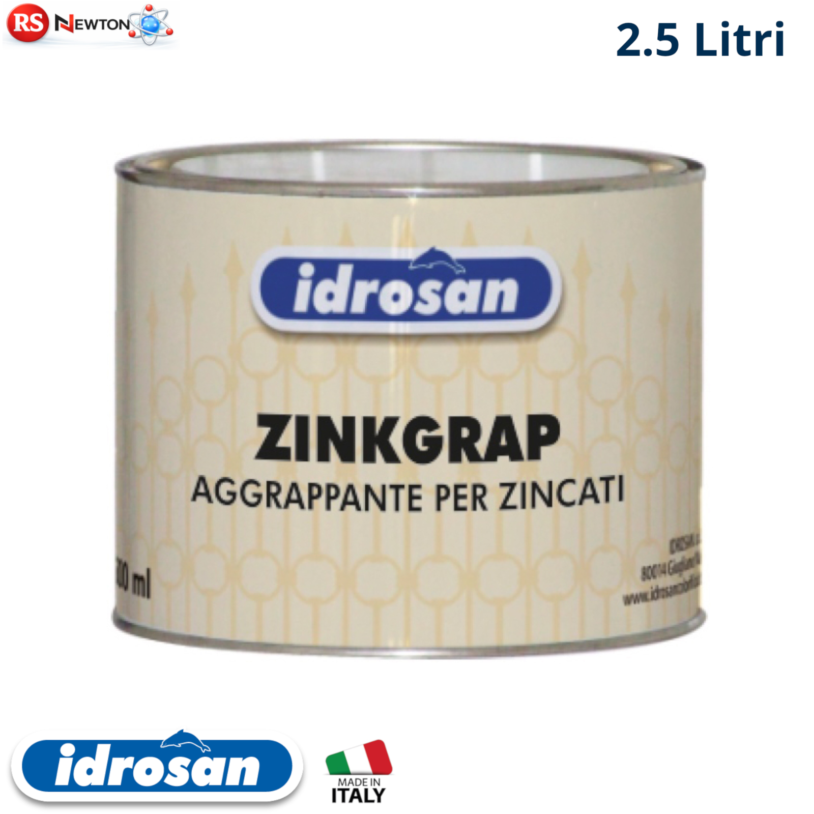 Aggrappante Zincato Fondo Ferro Anticorrosivo Metallo PRIMER per Zincati 2,5 I.D