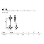 Valvola Bypass Differenziale Aton 1x200mm per Collettori Protezione Pompa CD D.X