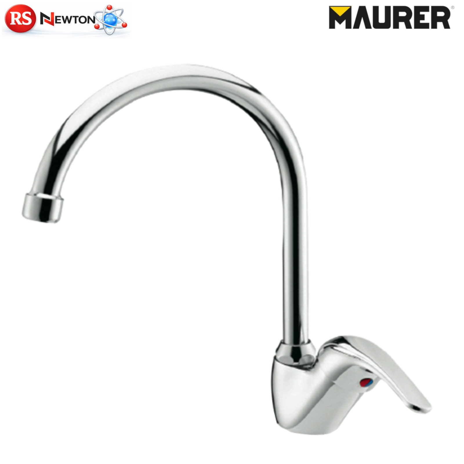 Miscelatore Lavello Collo Cigno Onda Cromato Con Tubi FLEX Rubinetto Cucina VBS