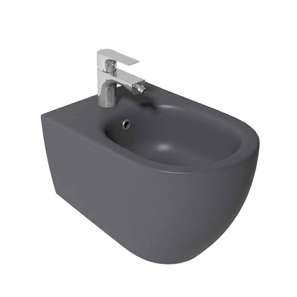 Bidet Sospeso INFINITY Sanitari Bagno Ceramica Moderno Fissaggi Nascosti D.X