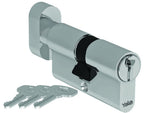 Cilindro Europeo Porta Blindata YALE con Pomolo 60 70 mm Antiscasso 5 Spine G.F