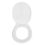 Sedile Wc Copriwater Bi-Componete Tavoletta Vaso Universale Bianco Bagno D.X