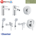 Rubinetto Miscelatore Bagno Lavabo Bidet Vasca Doccia Ottone Cromato IOLE D.X