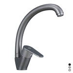 Rubinetto Miscelatore Lavello Cucina Moderno Canna Alta Cromato Nero Nichel D.X