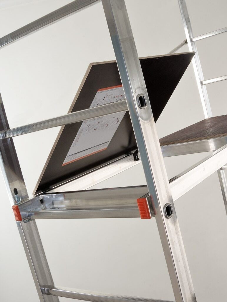 Trabattello Professionale GIERRE H 4M Ponteggio Alluminio con Ruote 150Kg VBS