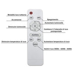Plafoniera LED 210W Grande XXL Ø 98CM Moderna Dimmerabile Telecomando 3 Luci V.L