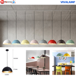 Lampadario Sospeso E27 Moderno Cavo Regolabile Colorato BeB Bar Hotel Cucina V.L