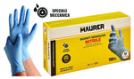 Guanti Nitrile Blu Monouso 100pz Anallergici Oli e Grassi Meccanica CAT III VBS