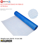 Rete Porta Intonaco Fibra di Vetro BLU 110 g/m² 1x50m Maglia 10x10mm Interni VBS