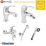 Miscelatore Rubinetto Bagno Lavabo Bidet Vasca Ottone Cromo CLASS Elegante D.X