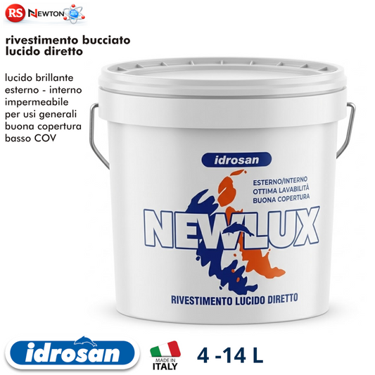 Rivestimento Plastico Bucciato Lucido NEWLUX Pittura Lavabile Impermeabile I.D