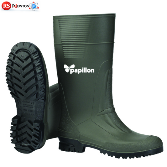 Stivali Alto Uomo PVC Ginocchio Gomma Impermeabili Stivale Pesca Caccia VBS