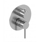 Miscelatore Rubinetto Bagno Lavabo Bidet Vasca Moderno Elegante PVD GRIGIO D.X