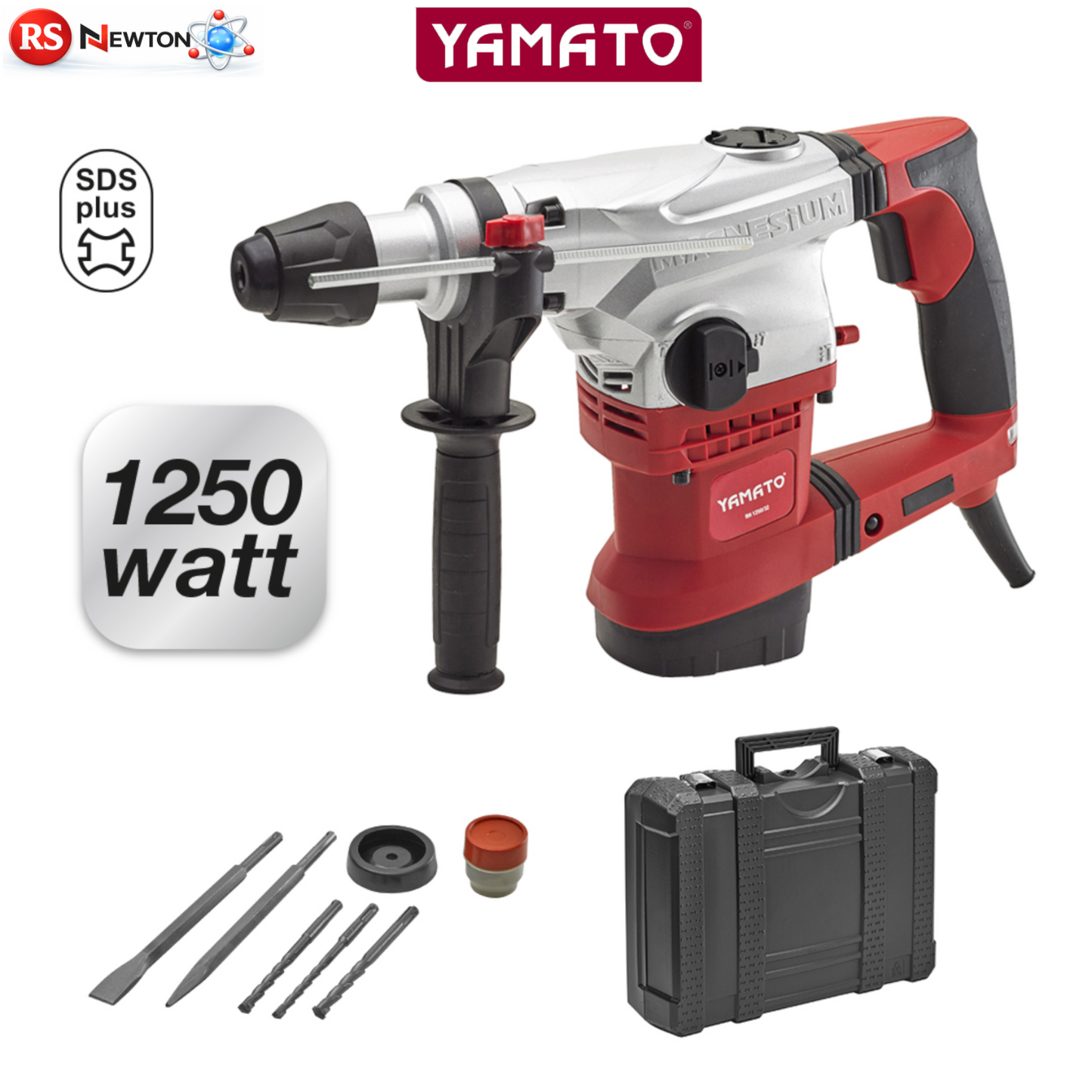 Martello Demolitore Perforatore SDS PLUS 1250W Tassellatore Elettrico +Punte VBS