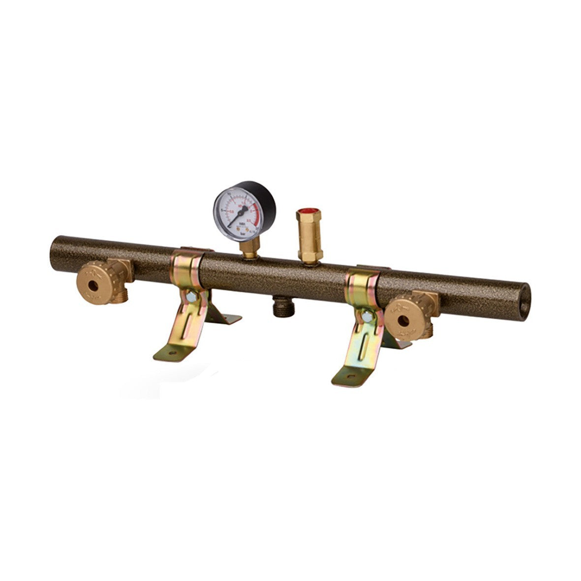 Centralina Gas 2 Bombole con Manometro Valvola Sicurezza Regolatore GPL D.X