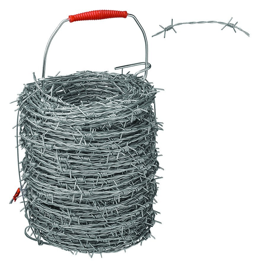 Filo Spinato Zincato 50M Ø 1,70 mm Doppio Filo Recinzione Sicurezza Agricola VBS