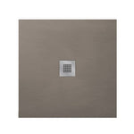 Piatto Doccia Quadrato 80x80 90x90 LINPHA Resina Effetto Ardesia Antiscivolo D.X