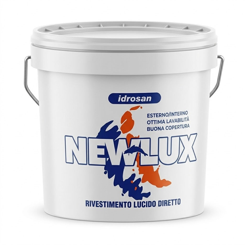Rivestimento Plastico Bucciato Lucido NEWLUX Pittura Lavabile Impermeabile I.D
