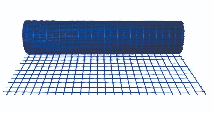 Rete in Fibra di Vetro per Massetto Rinforzo 150g Blu 100x50m Maglia 40x40 VBS