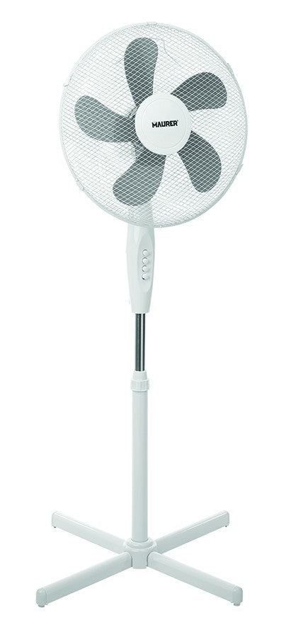 VENTILATORE PIANTANA 40CM 50W 5 PALE OSCILLANTE SILENZIOSO 3 VELOCITA CASA VBS