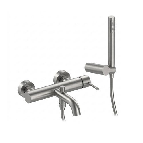 Miscelatore Rubinetto Bagno Lavabo Bidet Vasca Moderno Elegante PVD GRIGIO D.X